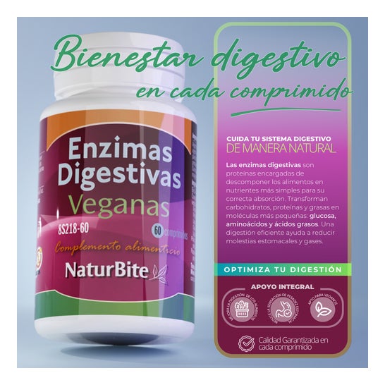 Naturbite Digestive Enzymes 60comp