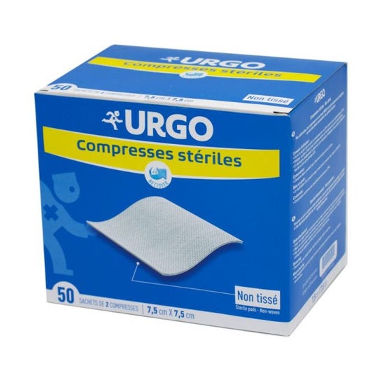 Urgo Compresses Striles Non Tiss 7.5cm x 7.5cm 50uts