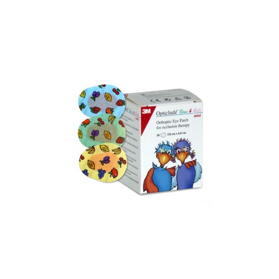 Opticlude parches oculares impresos impresos pequeño 30uds