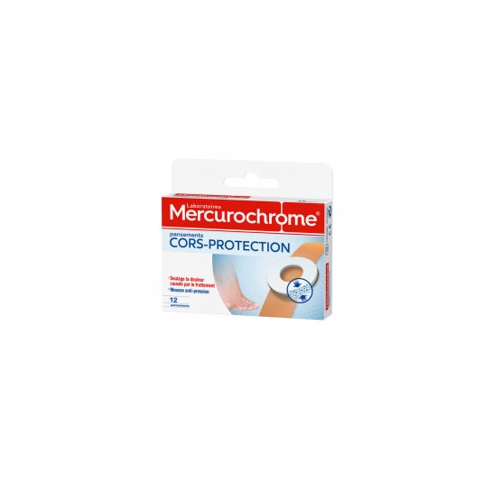 Mercurochrome Pansements Cors Protection 12 Unités