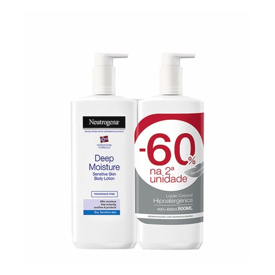 Neutrogena Deep Moisture Pack Lotion pour peau sensible 2x400ml