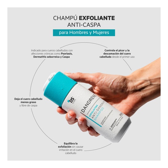Shampooing exfoliant Dandrene avec technologie antipelliculaire 205ml