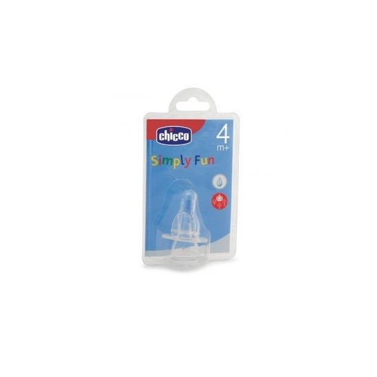 Chicco™ Tétine en caoutchouc Simply Fun 3 trous 4m+ 2 Unités