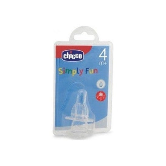 Chicco™ Tétine en caoutchouc Simply Fun 3 trous 4m+ 2 Unités