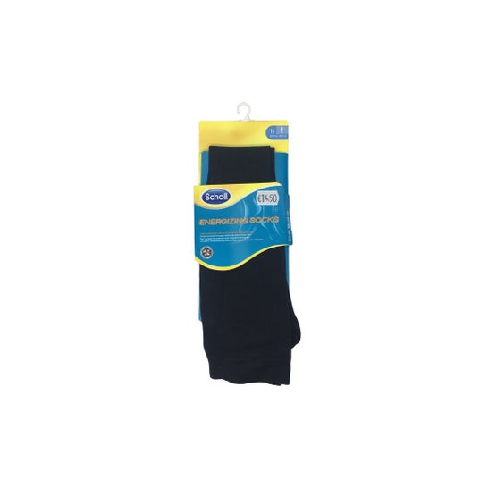 Scholl Energizing Socks Homme Noir Taille 39-42 1 Paire