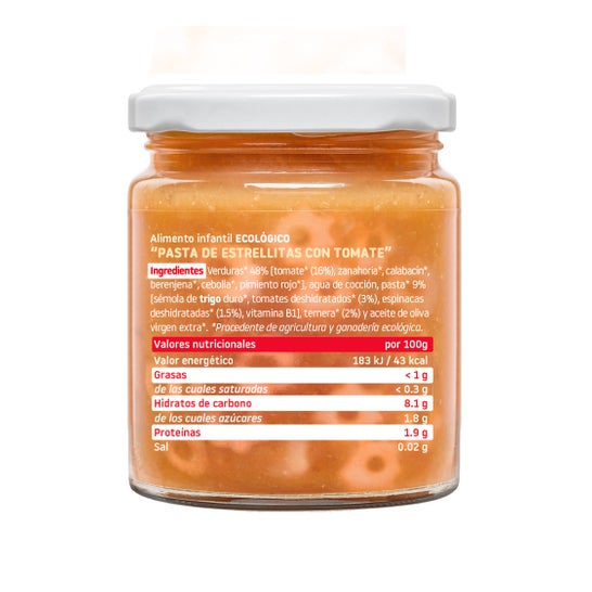 Smileat Potito Cachitos Cachitos Estrellitas avec Tomate Eco 230g