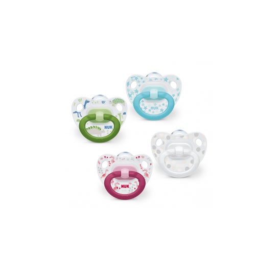 Sucette Nuk en silicone anatomique taille 1 2uds