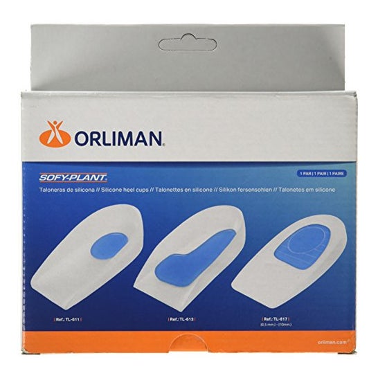 Orliman Feetpad Heel Pad Silicone Heel Pad Lateral Spur TL-612 T-3 1pc
