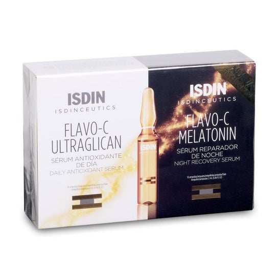 Isdinceutics Flavo-C Pack Ultraglican 10amp + Melatonin 10amp