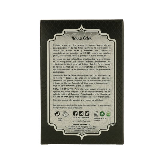 Radhe Shyam Henné noir 100ml