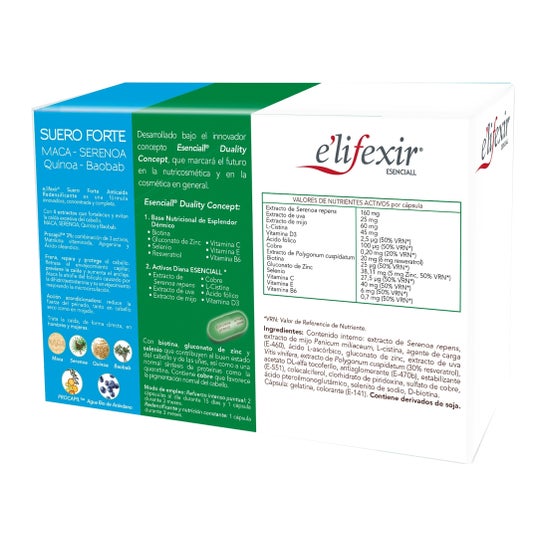 Elifexir Redensifieur de cheveux 2X30Caps + Sérum anti-chute 35ml