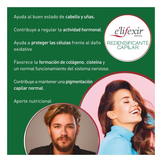 Elifexir Redensifieur de cheveux 2X30Caps + Sérum anti-chute 35ml