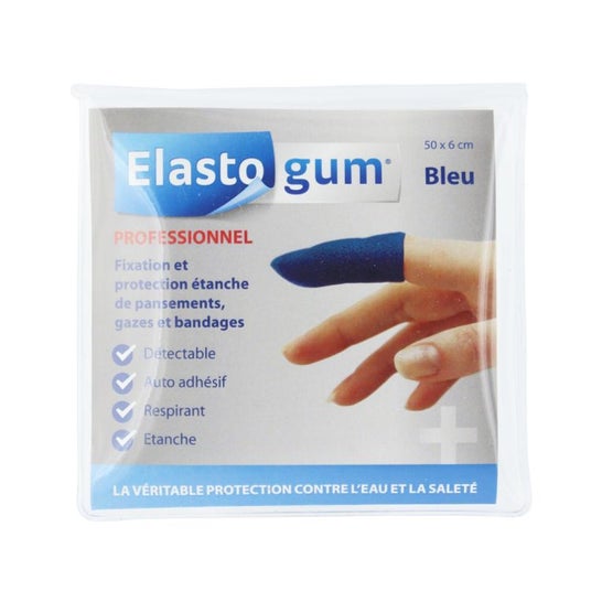 Elastogum Protection Doigt Étanche Bleu 48x6xm 1ut