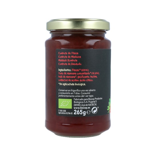 Biocop Compote de fraises Bio 280g