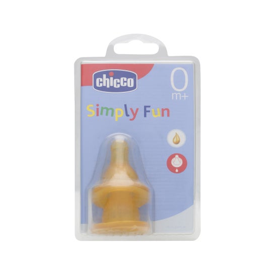 Chicco mamelon en caoutchouc bouche normale +0M 2uds 2uds