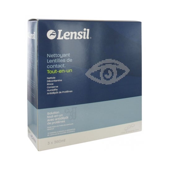 Lensil Solution Nettoyant Lentilles 3x360ml
