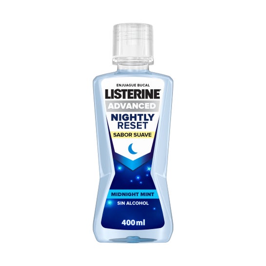 Listerine Advanced Nightly Reset Goût Plus Léger Midnight Mint 400ml