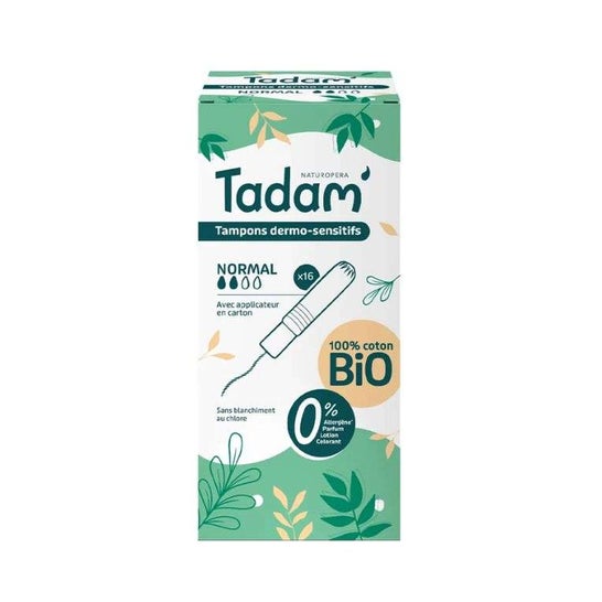 Tadam' Tampones Dermo-Sensitives Con Aplicador Normal 16 uds