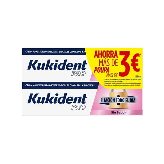 Kukident Every Day Fix Sans goût 2x47 g