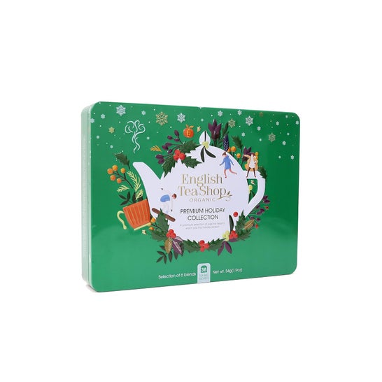 English Tea Shop Organic Set Boîte Noël Vert 36 Sachets