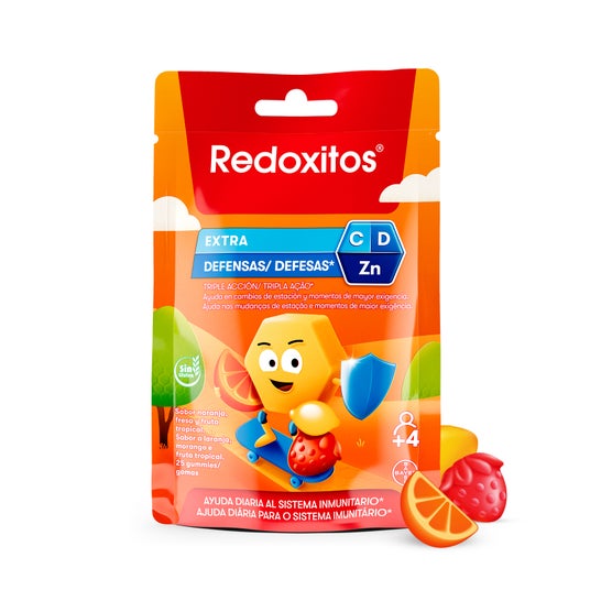 Redoxon Redoxitos Extra Défenses Gummies Orange Fraise 25uts