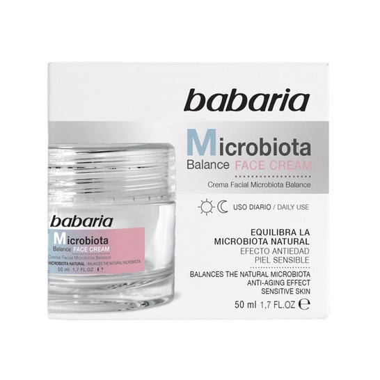 Babaria Microbiota Balance Crème Visage Peaux Sensibles 50ml