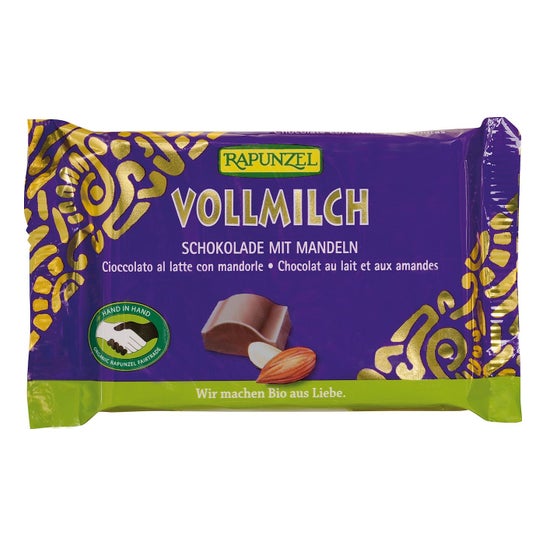 Snack Rapunzel Chocolat au lait Amandes 100g