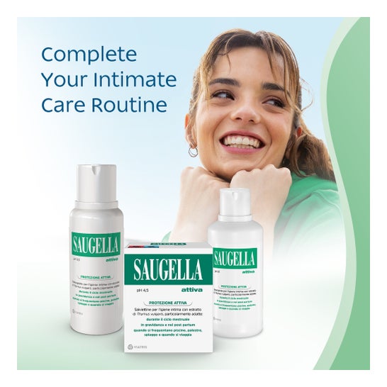 Saugella Attiva lingettes 10 Unités