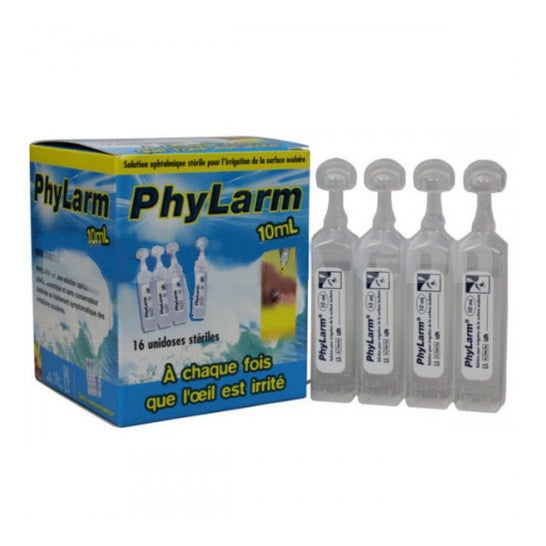 Phylarm Pack Solution Oculaire Irrigation 0,9% 16x10ml