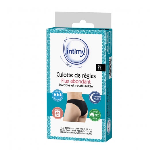 Culotte menstruelle lavable XL noir FEEL NATURAL : le lot de 3 à Prix  Carrefour