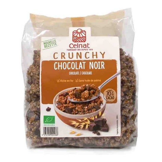 Celnat Muesli Crunchy Noir Choco Bio 500g