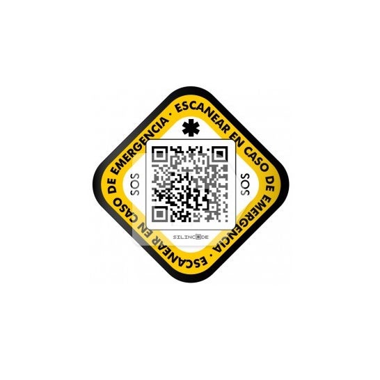Silincode adhésif d'identification du casque QR 1 pc