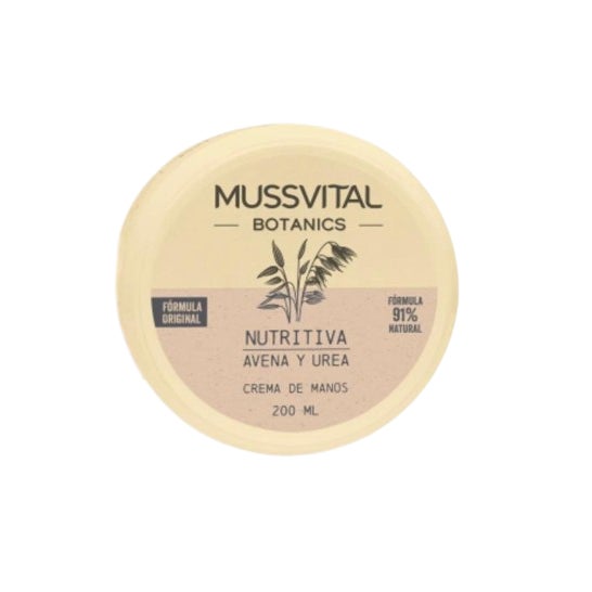 Mussvital Botanics Crème Mains Nutritive Avoine Et Urée 200ml