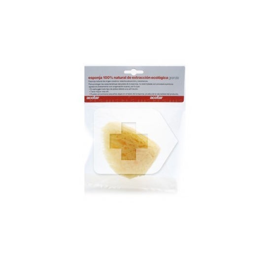 Eponge naturelle ajustable grande taille 1 pc
