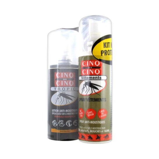 CINQ SUR CINQ Lotion anti-moustiques Tropic (100 ml) : : Santé et  Soins personnels