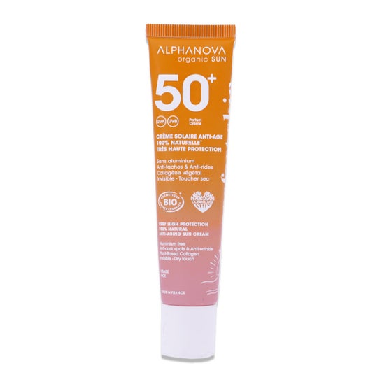 Alphanova Sun Bio Crème Solaire Anti-âge Antioxydante SPF50+ 40 g