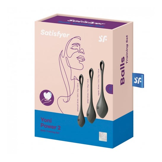 Satisfyer Yoni Power Kit 2 boules chinoises noir