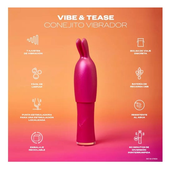 Durex Vibe & Tease Lapin Vibrateur 2 en 1 1ut Durex Vibe & Tease Lapin Vibrateur 2 en 1 1ut
