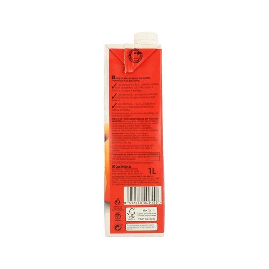 Santiveri Vitamfruit N-10 Jus d'ananas et de pêche 1L