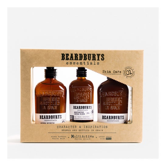 Beardburys Essentials Kit Soin Hommes Rasés 3 Plusieurs Étapes