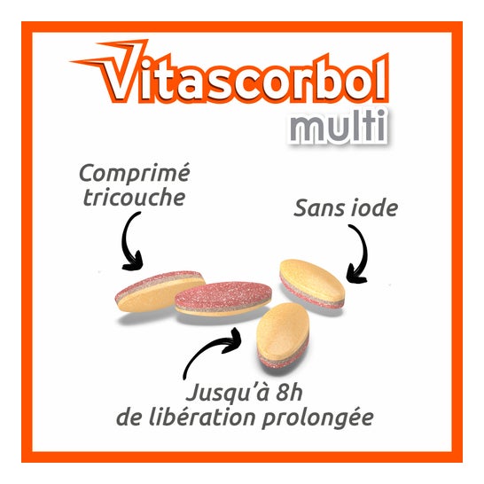 Vitascorbol Multi Adulte 30 Comprimés