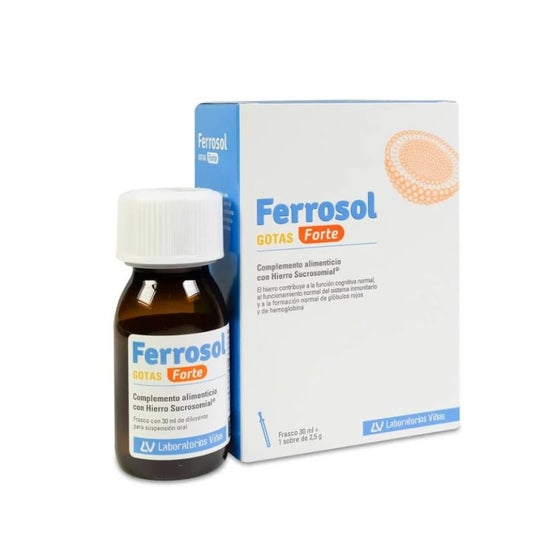 Ferrosol Gouttes Forte 30ml + Sachet 2,5g