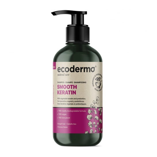 Ecoderma Champú Liso Keratina 500ml