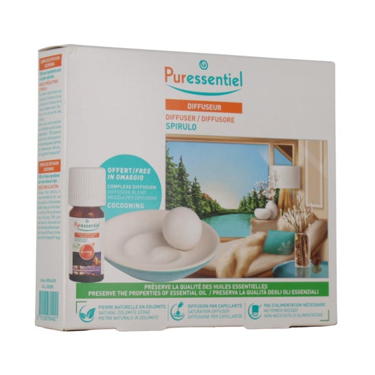 Puressentiel Coffret Diffuseur Spirulo + Cocooning 10ml
