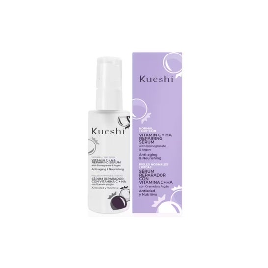 Kueshi Sérum Réparateur Vitamine C + HA Grenade et Argan 30 ml