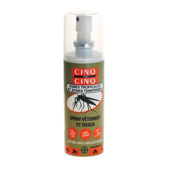 CINQ SUR CINQ Lotion anti-moustiques Tropic (100 ml) : : Santé et  Soins personnels