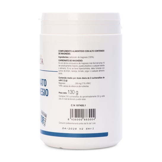 Ana Maria Lajusticia Carbonate de magnésium en poudre 130 G