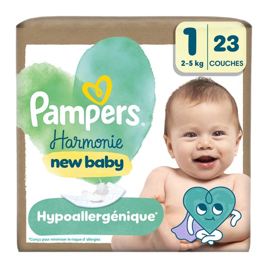 Pampers Harmonie New Baby Pañales Talla 1 2-5 kg 23 uds