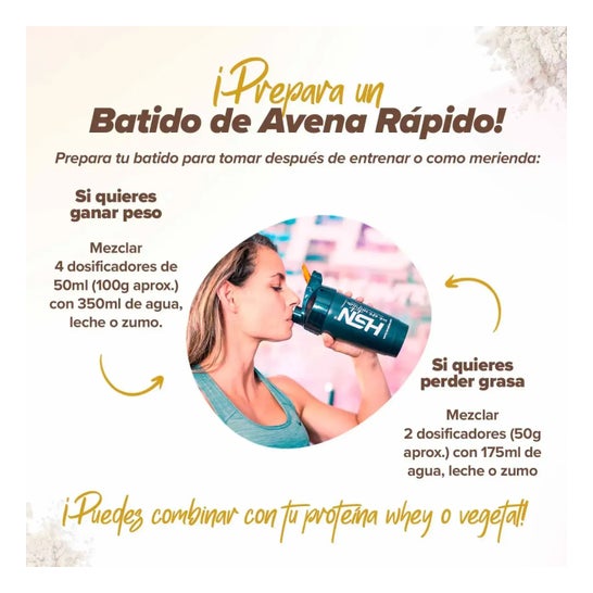 HSN Harina de Avena Instantánea 2.0 Vainilla 1kg