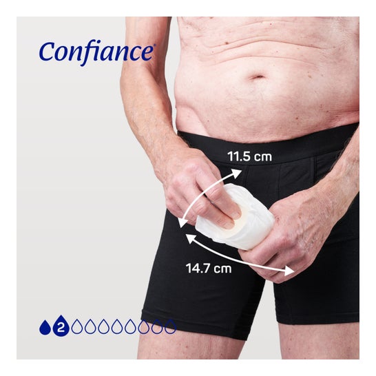 Confiance Men 2 Gouttes 14 Protections Absorbantes